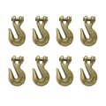 Tie 4 Safe G70 3/8" Clevis Grab Hooks Tow Chain Hook Flatbed Truck Trailer Tie Down, 8PK FH406-38-8